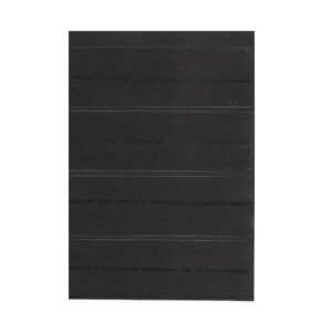 4 strips black stock sheet