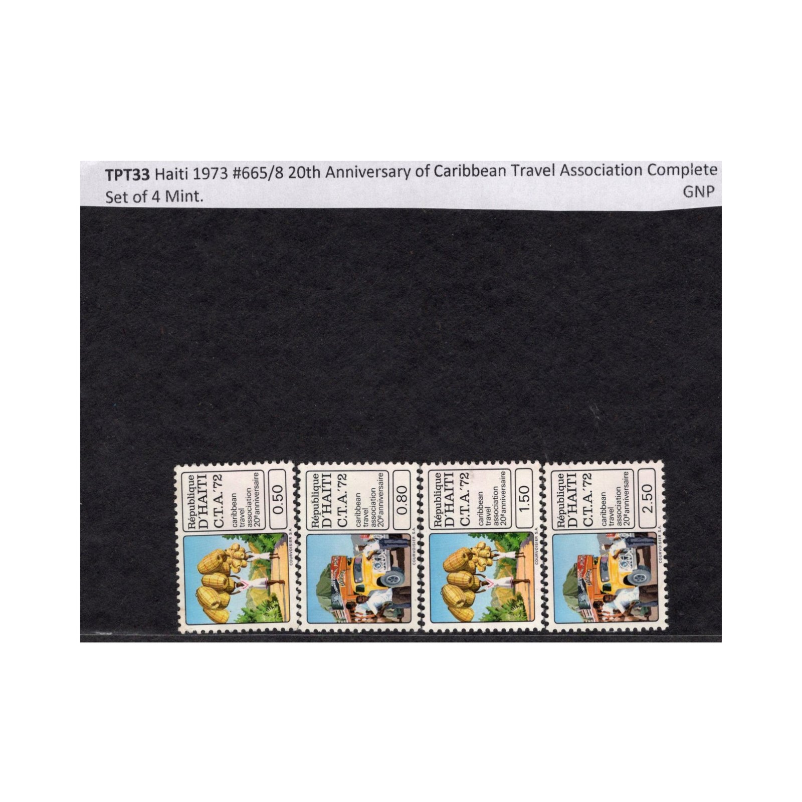 Haiti 1973 #665/8 20th Anniversary of Caribbean Travel Association ...